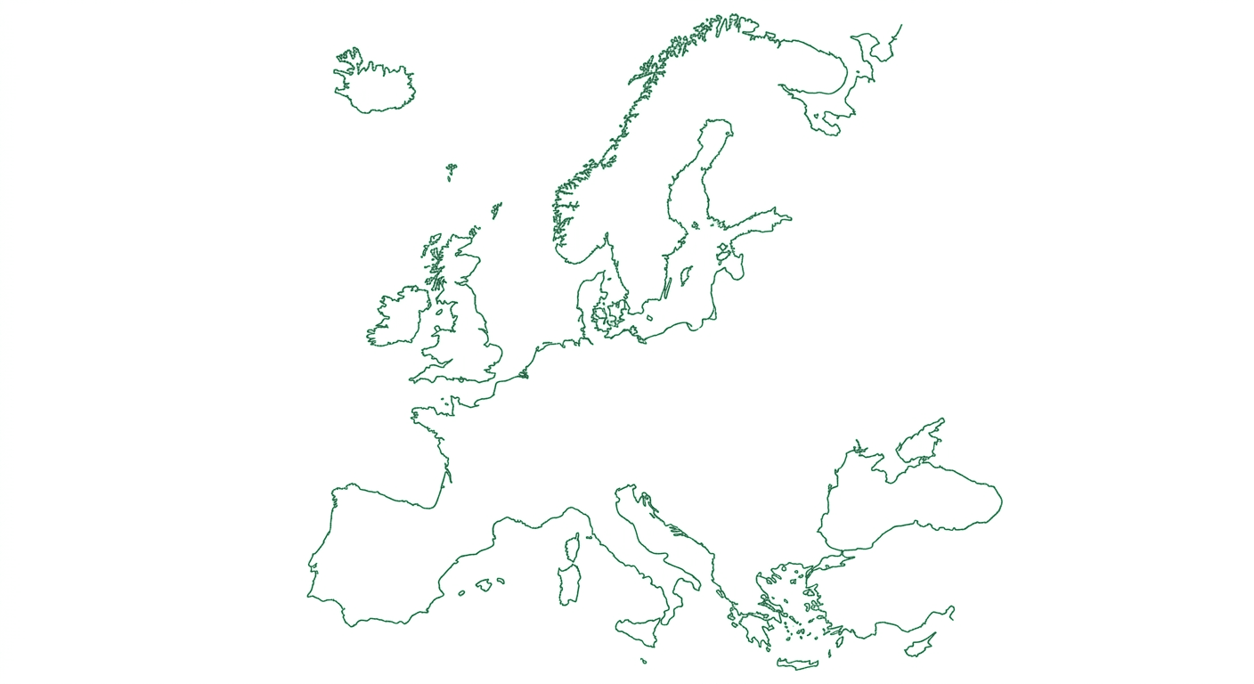 Outline map of Europe